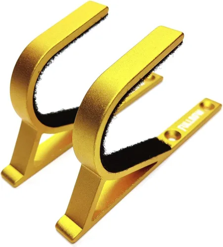Miniatura 2 de Soporte de pared para armas, ganchos horizontales para rifles, escopetas y arcos, perchas de aluminio duraderas (1 par)