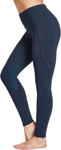 Miniatura 3 de FitsT4 - Pantalones de equitación con forro polar para mujer, pantalones ecuestres de silicona, con bolsillo celular