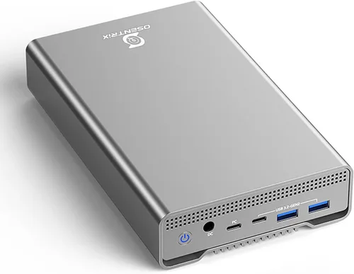Miniatura 2 de GX100 - Disco duro externo USB 3.2 Gen 2 (10Gbps) de 12 TB con concentrador USB para Windows o MacOS Desktop PC/Laptop