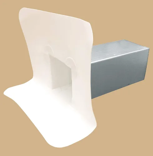 EAGLE 1 TPO - Tubo taponador de pared TPO, destellante de drenaje de pared TPO, drenaje intermitente de techo de membrana TPO blanco, par de guantes