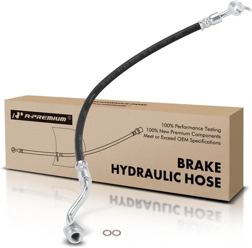 A-Premium Manguera hidráulica de freno trasero compatible con modelos Hyundai - Equus 2011-2016, Genesis 2009-2014 - Reemplazar # 587423M000