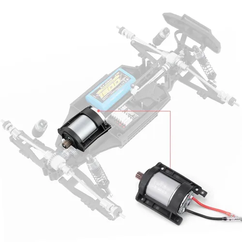 Miniatura 3 de HAIBOXING 1/12TH Escala RC Coches Recambios, Camión de Control Remoto Cepillado Motor 390 con Piñón Motor Aplicado a 903 & 905 (90125 y 90128)