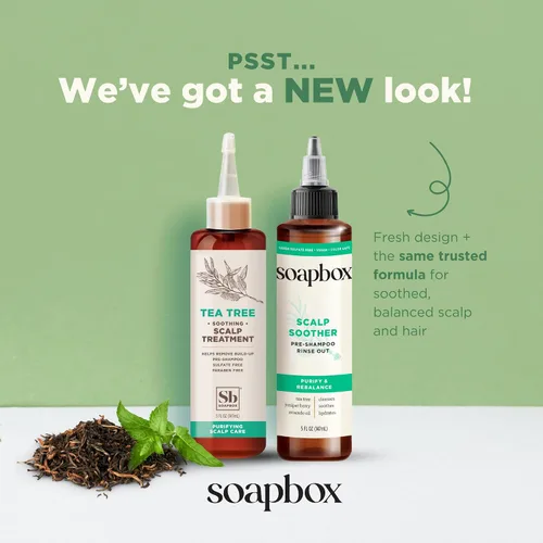 Miniatura 2 de Soapbox Suavizante del Cuero Cabelludo, Tratamiento Calmante del Cuero Cabelludo con Aceite de Árbol de Té y Ácido Hialurónico, Vegano, Libre