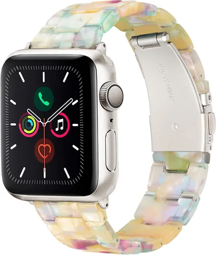 Miniatura 11 de HOPO Compatible With Apple Watch Band Thin Lightweight Resin Strap Bracelet Fashion Wristband Replacement For iWatch Bands Series Ultra 11 10 9 8 7