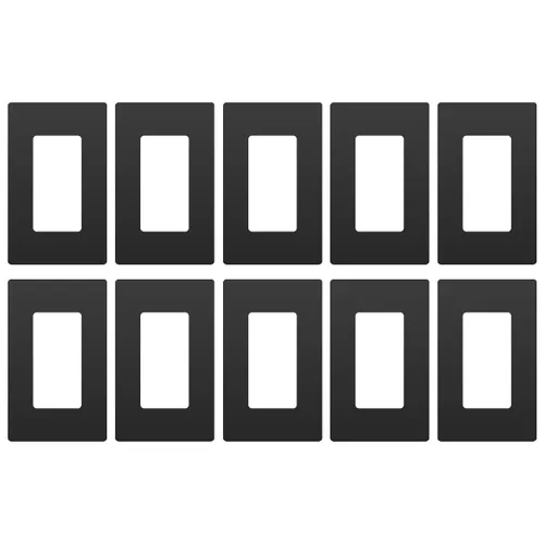 Micmi Placas de pared decorativas de 1 banda, policarbonato irrompible de tamaño estándar, placa de interruptor sin tornillos, cubierta de salida