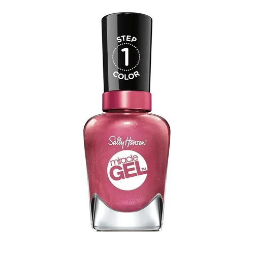 Miniatura 46 de Sally Hansen Miracle Gel Supercharged Pinks Esmalte de uñas Fórmula similar a gel de calidad de salón, sistema de dos pasos, no necesita luz UV
