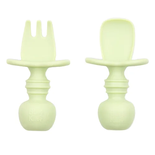 Miniatura 36 de Bumkins Juego de utensilios para bebés, Chewtensils cucharas de silicona para mojar, autoalimentación, destete dirigido por el bebé, aprendizaje