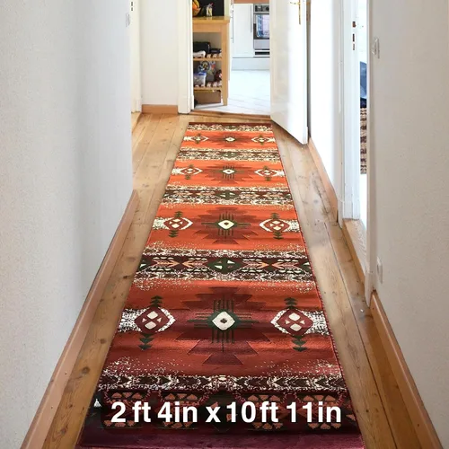 Miniatura 61 de YHSF South West - alfombra estilo nativo americano del suroeste C318 - fácil de limpiar, gruesa, suave, duradera, alfombra inspirada en tribus
