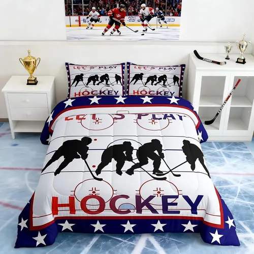 Miniatura 13 de Boy Basketball Comforter Set Twin Size,Ball Sport Games Bedding Sets 2Pcs for Girls Boys Teens Room Decor,Basketball Player Silhouette Duvet Insert