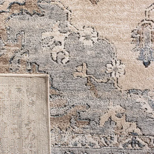 Miniatura 3 de SAFAVIEH - Alfombra de la colección Oregon, 2'2" x 6', beige y gris, diseño oriental con efecto desgastado, no desprende pelusa y de fácil cuidado