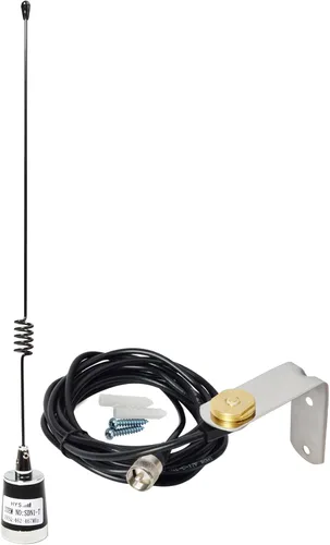 Miniatura 8 de HYS Antena de látigo Amateur UHF NMO de 17.7 pulgadas, 3.5dBi 462MHz–467MHz, W/13ft RG58 Cable coaxial techo NMO Montaje Antena con UHF MALE/PL259/L