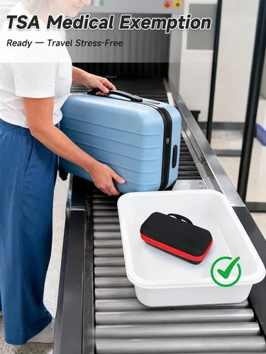 Miniatura 9 de YOUSHARES GLP-1 Estuche de viaje para bolígrafos inyectores Zepbound y Mounjaro, bolsa de almacenamiento aislada aprobada por la TSA con 2 paquetes