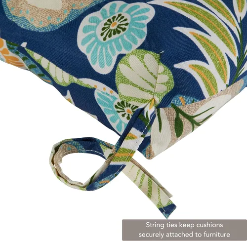 Miniatura 3 de Greendale Home Fashions - Cojín para silla de respaldo alto para exteriores de 44x22 pulgadas (2 unidades), diseño floral de magnolia Magnolia Floral
