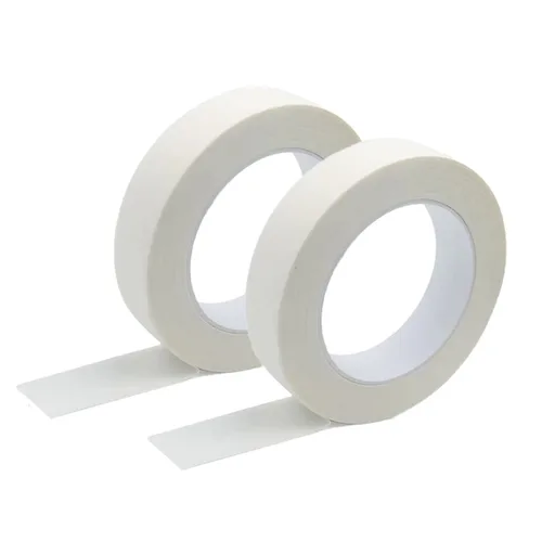 Cinta de Enmascarar Blanca Beige, 1 Pulgada x 55 Yardas, 2 Rollos, Cinta de Pintores para Pintura, Hogar, Oficina, Papelería Escolar, Artes, Blanco