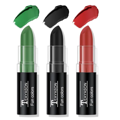 Miniatura 20 de 2 unidades de pintura roja para rostro y cuerpo, fácil de mezclar, para béisbol, fútbol, Halloween, disfraz de vampiro, bromista y payaso, crema
