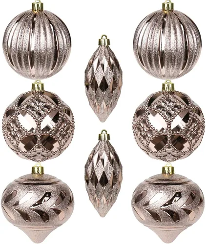 Miniatura 30 de 30 piezas de adornos de bola de árbol de Navidad irrompibles negros para decoración navideña