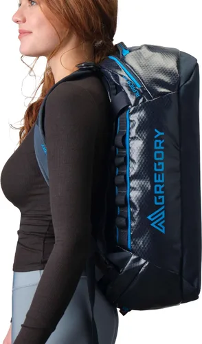 Miniatura 53 de Gregory Alpaca - Bolsa de lona resistente al agua para viajes de aventura y equipo con cubo de embalaje incluido, Negro obsidiana, 100L