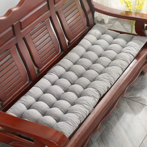 Miniatura 18 de Cojín para tumbona gruesa para silla de patio, cojín de asiento portátil, colchón, reclinable, almohadilla para sofá, banco, tatami (solo cojín) A