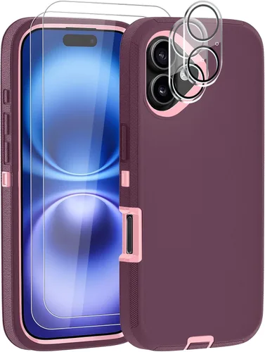 Miniatura 12 de Funda para iPhone 12 Mini con funda de clip para cinturón y 2 protectores de pantalla, funda de protección completa resistente de grado militar a