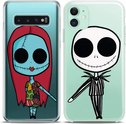 Miniatura 2 de Fundas a juego para parejas compatibles con iPhone 16 15 14 13 12 11 Pro Max Mini Xs X 6s 8 Plus 7+ Xr 10 SE 5 Nightmare Undead Couple Forever