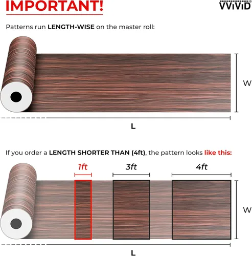 Miniatura 6 de VViViD Grano de madera de roble rústico oscuro (3 pies x 48 pulgadas)