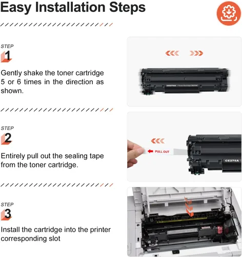 Miniatura 5 de V4INK cartucho toner color negro CF283A 83A compatible con LaserJet Pro M127 M127FW FN M125 125FW 125A M201 M225MFP. Paquete de 3 - Negro