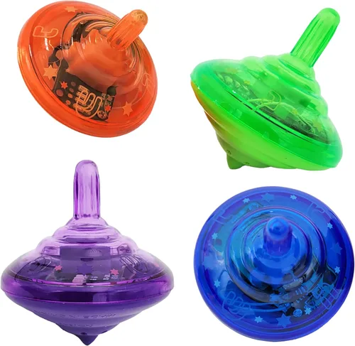 Miniatura 2 de The Dreidel Company Hanukkah - Juego de camisetas giratorias con luces musicales Dreidel, reproduce 2 canciones clásicas de Hanukkah