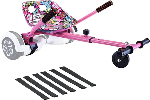 Miniatura 9 de Eco-Friendly Hoverboard Seat Attachment - Cool Seat, Swivel Wheel, Adjustable Length - Compatible with 6.5", 8", 8.5", 10" Hoverboards - Safe & Azul