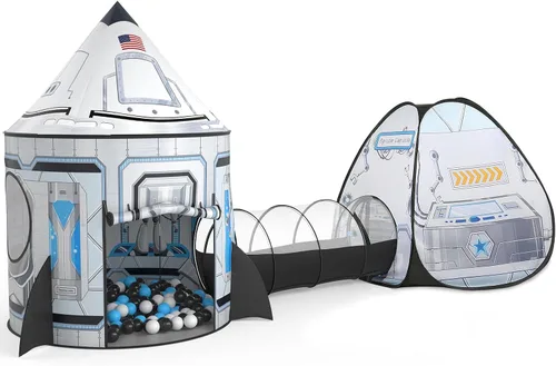 Miniatura 8 de Sumbababy Tienda de campaña para niños con túnel de gateo: pozo de bolas para niños pequeños - Túneles para piscinas de bolas para niños pequeños