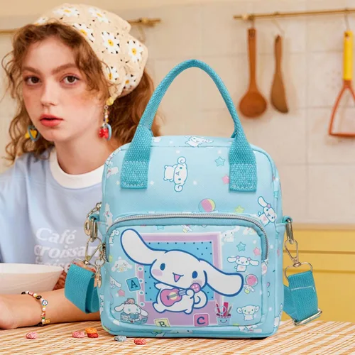 Miniatura 5 de Linda bolsa de lona con dibujos animados, mochilas bandolera para niñas, mochila con correa ajustable, los mejores regalos para ella