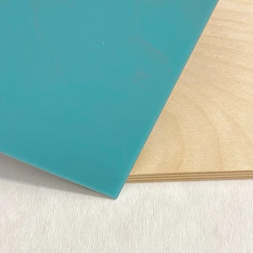 Hoja acrílica turquesa opaca (12 x 24 pulgadas, 1/8 pulgadas/0.118 in)