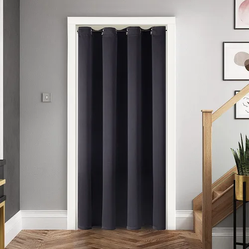 Miniatura 7 de ChrisDowa Cortinas Opacas para Puertas de Entrada para Privacidad, Cortinas de Armario con Ojales para Puerta de Armario de Dormitorio, Cubierta