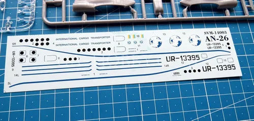 Miniatura 8 de Sova Modelo 14003-1/144 - An-26. Rizo de código OTAN. Kit de modelado de plástico