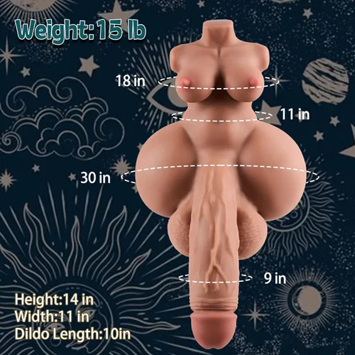 Miniatura 2 de Muñeca sexual transexual de 15 libras, juguete sexual trans, coño consolador, 3 en 1, masturbador masculino, muñeca sexual con pene penetrable
