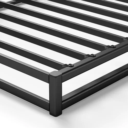 Miniatura 5 de Zinus Muelle de bloqueo rápido de 4 pulgadas de perfil bajo/Base de colchón/Estructura de acero resistente/Fácil armado, Acero, Blanco