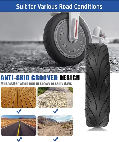 Miniatura 4 de YBang Neumático Sólido Sin Cámara 60/70-6.5 con Válvula con Sellador Líquido Incorporado Reparable para Segway Ninebot Max G30 Scooter Neumático 1