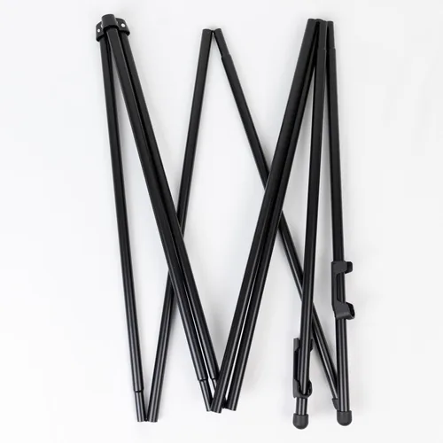 Miniatura 5 de Efavormart - Caballete portátil de metal negro resistente, trípode ajustable de 65 pulgadas, plegable para arte, letreros y exhibiciones