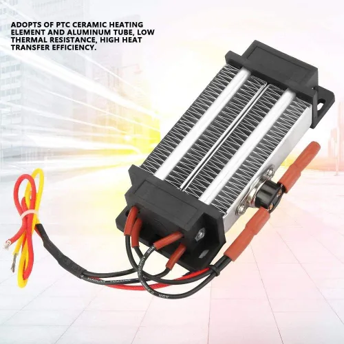 Miniatura 4 de Calentador de espacio de cerámica con termostato, calentador de calefacción interior eléctrico de 300 W para oficina en casa