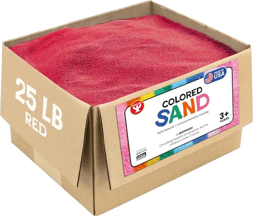 Miniatura 14 de Hygloss Arena de colores para manualidades – Botella de 1 libra, magenta – Juegos de arte de arena fina y colorida vibrante para niños – Actividades