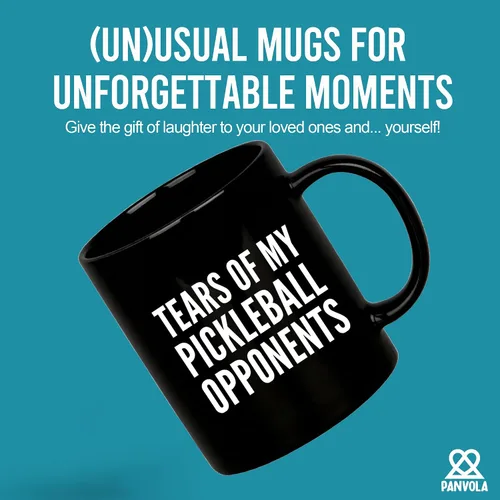 Miniatura 2 de Panvola Tears of My Pickleball Opponents - Taza de cerámica para café, regalo para jugador deportivo, abuelo, abuela, marido, esposa, mamá, papá