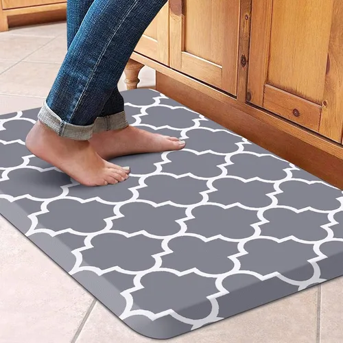 Miniatura 85 de WISELIFE - Tapete antifatiga para piso de 4/5 pulgadas, tapete de cocina antideslizante, impermeable, resistente, ergonómico, cómodo, duradero