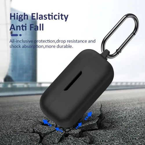 Miniatura 3 de LEFXMOPHY Funda para auriculares inalámbricos iLuv TB100, funda protectora de silicona resistente negra