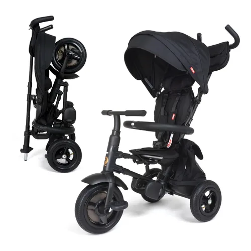 Miniatura 9 de Rito Premium Edition Triciclo plegable para niños - Cochecito compacto y portátil para niños de 10 meses a 4 años en adelante, neumáticos llenos
