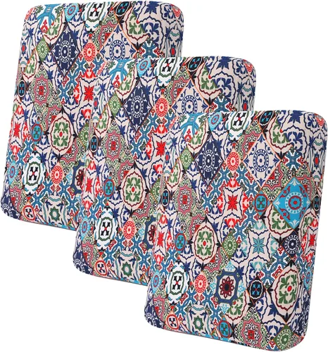 Miniatura 106 de hyha Fundas de cojín estampadas para sofá al aire libre, fundas florales lavables para muebles de patio, exteriores, funda de repuesto para asiento