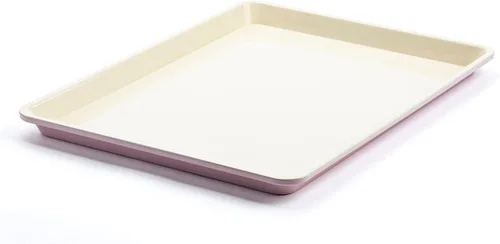 GreenLife Bakeware Bandeja para Hornear de Galletas Media Hoja de 18" x 13", Antiadherente Cerámico Saludable Sin PFAS No Tóxico, Seguro para Horno