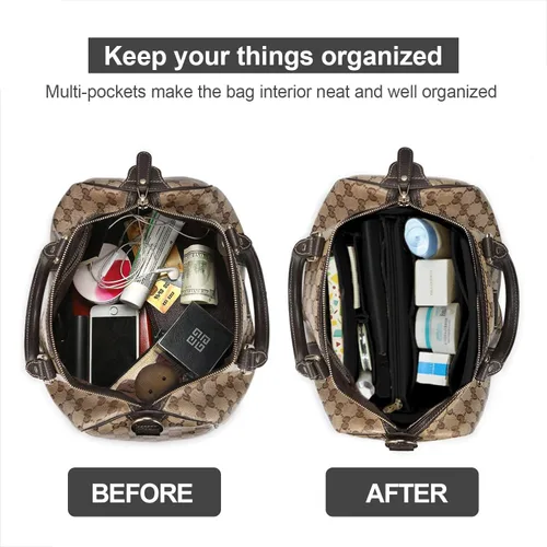 Miniatura 5 de OMYSTYLE - Organizador de bolsa, organizador de bolsas de fieltro para bolsa y bolso, organizador de bolsa de mano con 5 tamaños