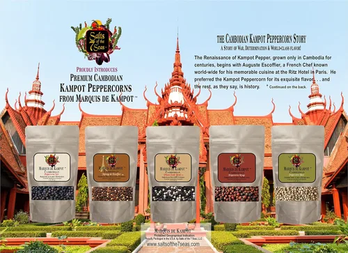 Kampot Peppercorn Rouge- Granos de pimienta Kampot Rojos