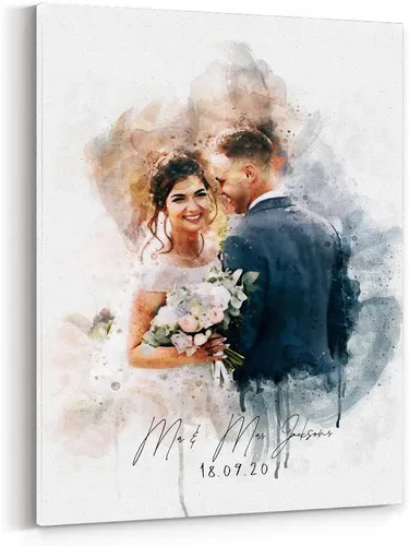 Miniatura 17 de Retrato de anime personalizado de lujo, impresión de retrato de pareja personalizada, retratos de fotos, regalo personalizado para ella, él, esposa