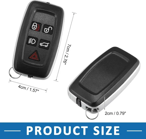 Miniatura 3 de Funda de repuesto para llave de coche para Land Rover Range Rover 2010-2015, color negro
