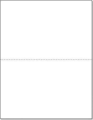NextDayLabels - Cartulina perforada blanca de tamaño carta, 75 libras (7.16 oz/m²), 2 por página, las tarjetas miden 8.5 x 5.5 pulgadas, compatible